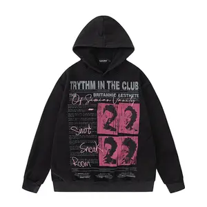 Mỹ đường phố Vibe thời trang thương hiệu hiphop vài hoodie người đàn ông và phụ nữ cổ điển cổ điển tất cả mọi thứ