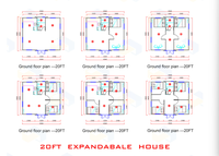 Maisons conteneurs modernes en acier pour hôtels, à double aile extensible, couleurs personnalisables, installation rapide en module, vente directe usine