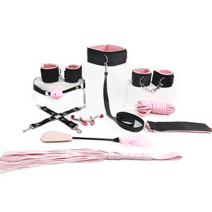 Kit de Bondage de Cuero BDSM al por Mayor para Parejas, con Arnés, Látigo y Accesorios SM para Uso Adulto - Product Image 1