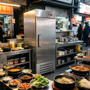 Enfriador de Alimentos Comercial con Puerta Única, Refrigeración Ventilada, Congelador para Mantener Frescos los Alimentos, para Negocios de Catering - Product Image 4