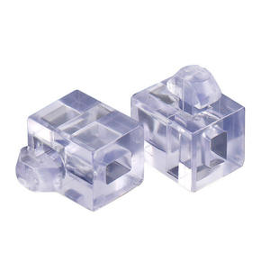 Soporte de Fijación Transparente de Plástico Estándar Europeo, Accesorios de Perfil de Aluminio Estándar Nacional, Placa de Fijación de Vidrio, Bloque Separador - Product Image 1