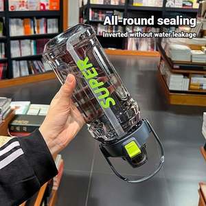 Botella de Agua Deportiva Ligera e Irrompible, de Gran Capacidad, Diseño Personalizado, Botella de Plástico para Beber - Product Image 4