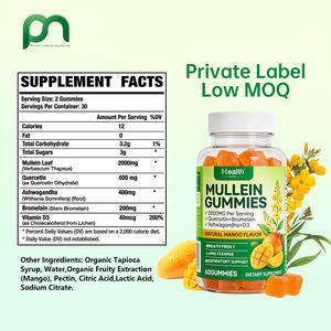 ขายส่ง อาหารเสริมสมุนไพรสำหรับผู้ใหญ่ 60 เม็ด สารสกัดจากใบมัลลีน สารต้านอนุมูลอิสระ เสริมสร้างภูมิคุ้มกัน บำรุงตับ สุขภาพระบบทางเดินหายใจและปอด - Product Image 2