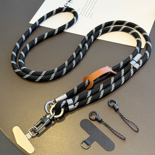 Universal TPU Cellphone Lanyard Adjustable Neck Strap Crossbody Phone Holder Anti-Slip Hands-Free Detachable Fashion