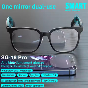 SG18proスマートメガネダブルレンズスポーツ用屋外スマートメガネワイヤレスタッチコントロール付き磁気スマートサングラスアンチUV - Product Image 2