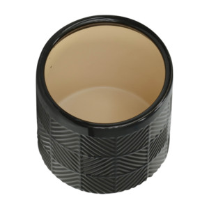 Vasi Decorativi in Ceramica Rotondi Neri per Piante da Interno ed Esterno - Product Image 6