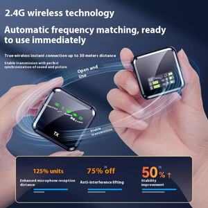 Vidéo/vlog/YouTube/Tiktok Revers Mic Clip on Noise Cancel Mini Microphone sans fil à amélioration de la voix pour <span class=keywords><strong>IPhone</strong></span>/Android/Camera - Product Image 5