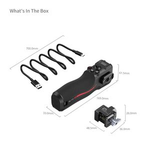 SmallRig4329 Empuñadura de Control de Enfoque de Aluminio, Función de Obturador y Grabación para Estabilizador de Gimbal <span class=keywords><strong>DJI</strong></span> RS2 <span class=keywords><strong>RS3</strong></span> <span class=keywords><strong>Pro</strong></span> RS4 RS4Pro - Product Image 5
