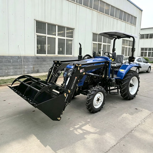 Tracteur agricole multifonctionnel 4x4 en gros, certifié CE, diesel, 60 CV, 80 CV, 100 CV, 120 CV, <span class=keywords><strong>avec</strong></span> chargeur frontal et pelle arrière en option - Product Image 3
