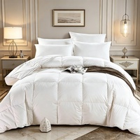 Couette blanche certifiée OEKO-TEX, matelassée en boîte, duvet moelleux, hypoallergénique, avec emballage personnalisé, pour hôtels