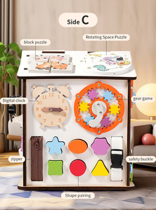 COMMIKI tige jouets kits éducatifs pour enfants 6 mois bébé jouets sensoriels tige éducation précoce <span class=keywords><strong>robot</strong></span> occupé maison Montessori bricolage <span class=keywords><strong>jeu</strong></span> - Product Image 4