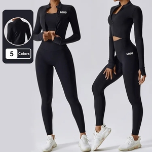 Activia Bra Yoga Lightweight Breathable High Quality Customizable Active Wear Gym Clothing for Women Long Sleeves Yoga <strong>Sets</strong> - Product Image 1
