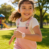 Montre analogique minimaliste pour enfants, bracelet en silicone souple, cadran mignon en forme de cœur, montre-bracelet à quartz pour garçons et filles, cadeau scolaire