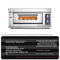 Four à pâtisserie de grande capacité pour la cuisson du pain, des gâteaux et des pizzas, four à gaz GPL