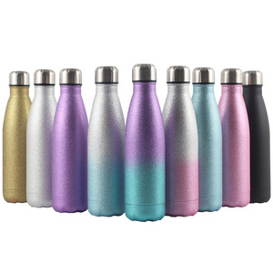 2023 modelo más nuevo pintura de goma 500ml botellas de agua térmicas aisladas de larga duración de acero inoxidable - Product Image 5