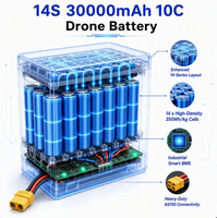 Drone UAV Jarak Jauh 51.8V 30Ah 10C 350Wh/kg Paket Daya Pengosongan Tinggi Li-ion untuk Perangkat Perlindungan Tanaman Pertanian Udara