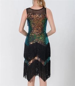 Professionnel paillettes rugissant gland robe <span class=keywords><strong>de</strong></span> <span class=keywords><strong>danse</strong></span> latine femmes <span class=keywords><strong>danse</strong></span> <span class=keywords><strong>tenue</strong></span> Rumba Tango Samba scène Dancewear - Product Image 5