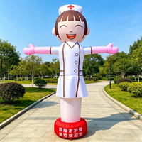 Mascotte gonflable de docteur de haute qualité en tissu Oxford, personnage de dessin animé pour hôpital, clinique, événement, publicité, affichage solaire