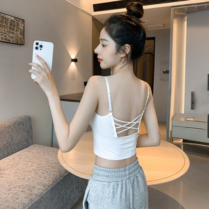 Reggiseno da donna <span class=keywords><strong>con</strong></span> bella <span class=keywords><strong>canotta</strong></span> tutta In uno stile estivo <span class=keywords><strong>con</strong></span> canottiera Casual <span class=keywords><strong>con</strong></span> scollo corto lavorato a maglia 3D Push-Up - Product Image 3