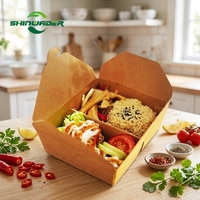 Boîtes à hamburgers jetables de qualité alimentaire, taille personnalisée, vente en gros d'usine, contenants alimentaires écologiques à emporter