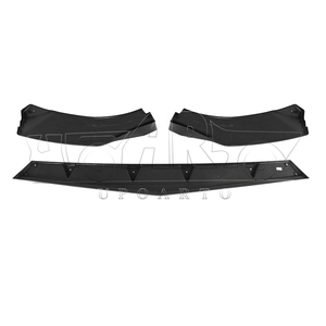 Lèvre avant en fibre de carbone 3 pièces Spoiler avant pare-chocs grattage garde lèvres avant séparateurs pour VW <span class=keywords><strong>Volkswagen</strong></span> <span class=keywords><strong>Golf</strong></span> 8 MK8 <span class=keywords><strong>R</strong></span> Line - Product Image 5