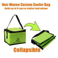 Sacs isothermes en gros avec doublure en aluminium pour 6 canettes, sacs isothermes à 3 couches, sacs de livraison alimentaire isolés USA