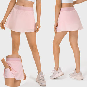 Vente en gros de jupes de tennis et de yoga taille haute athlétiques pour femmes - Product Image 1
