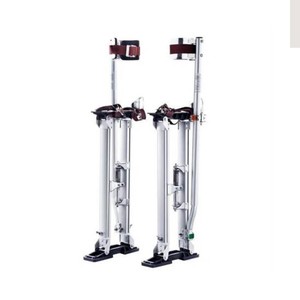 Height Adjustable Aluminum <b>Painter</b> Stilts 36FT to 50FT with Safety Knee Pads for Ceiling Work Wall Plastering and Construction - Product Image 1