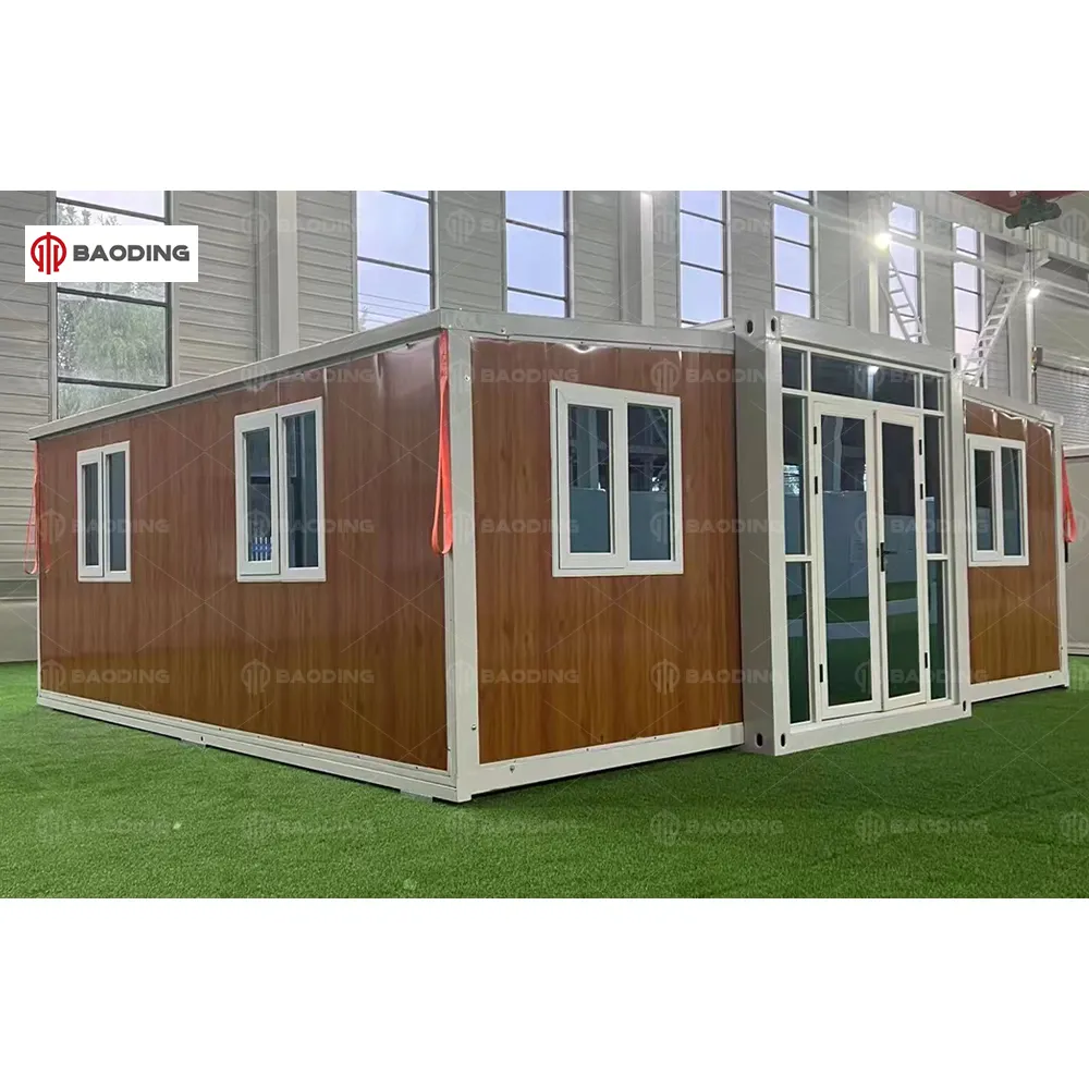 56m2 4 Slaapkamer Staal Modulaire Draagbare Opvouwbare Container Huizen Voor Camping Djibouti