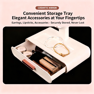 <span class=keywords><strong>Miroir</strong></span> de maquillage <span class=keywords><strong>triple</strong></span> pliable de table en gros avec lumière LED, <span class=keywords><strong>miroir</strong></span> de maquillage multifonction avec grossissement 3x - Product Image 2