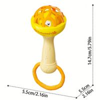 Hochet pour bébé Manhattan Ball Fitness, boule à saisir en plastique souple, hochet pour les gencives, jouet unisexe de 0 à 3 ans