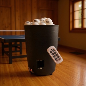 SLM SLinman Portable Rechargeable Table Tennis <b>Ball</b> <b>Machine</b> 9-Angle Adjust 30-80 <b>Balls</b> Minute Remote Control Home Use - Product Image 1