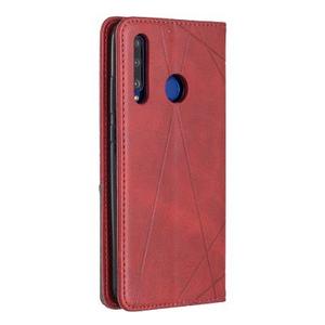 Cuoio DELL'UNITÀ di elaborazione + TPU Nobile Plaid Cassa Del Raccoglitore con Slot Per Schede & Stand per <span class=keywords><strong>Huawei</strong></span> <span class=keywords><strong>PSMART</strong></span> + 2019/Honor 10i - Product Image 3