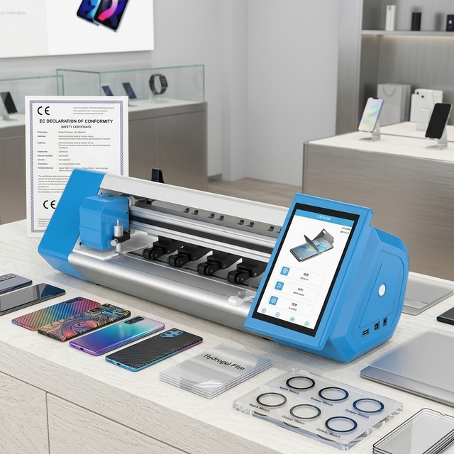 Factory Price OEM Custom Logo Portable Intelligent DIY Mobile Phone Film Plotter DIY Hydrogel Screen Protector Cutting Machine