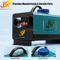 Kit de chauffage diesel horizontal portable OkyRie AX22H avec accessoires complets, consommation de carburant de 0,12 à 0,24 L/h pour camion, camping-car, tente