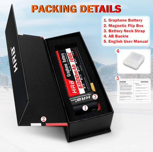 Batería de grafeno HRB 6S Lipo 22.2V 5000mAh 6000mAh 4000mAh 3300mAh 100C para Dron EC5 XT90-S con antichispas para Helicóptero - Product Image 6