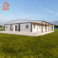 Maison préfabriquée modulaire de luxe à plancher plat, conteneur 6-1, conception d'hôtel préfabriqué pour complexe hôtelier