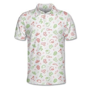 Polos de ropa de golf para hombre ajustados de secado rápido de gran tamaño de alta calidad con estampado de logotipo personalizado OEM y ODM - Product Image 2