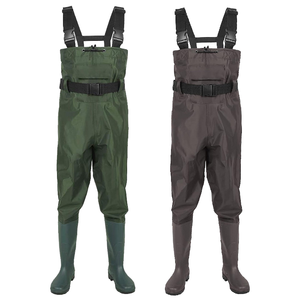 70d Nylon vải PVC tráng Fishing <span class=keywords><strong>waders</strong></span> không thấm nước mặc kháng Fishing wader với PVC khởi động dành cho người lớn đầy đủ cơ thể Fishing wader - Product Image 1