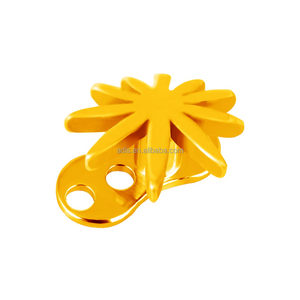 Piercing microdermique en acier inoxydable plaqué, motifs feuilles de chanvre, pour ancrages dermiques, bijoux de piercing pour mariage et fiançailles - Product Image 5