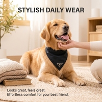 Bandana rafraîchissant en nylon réglable pour chien, foulard triangulaire pour petits chiens, accessoires de créateur tendance, nouveauté 2026