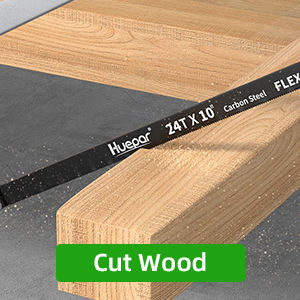 Huepar HGJ121 scie à main 10 pouces/12 pouces scie à métaux cadre en bois robuste réglable <span class=keywords><strong>PVC</strong></span> viande congelée <span class=keywords><strong>menuiserie</strong></span> - Product Image 4