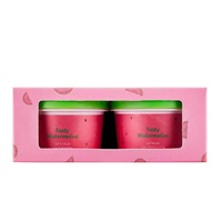 Baume exfoliant végétalien pour les lèvres, marque privée OEM, parfum pastèque, masque éclaircissant, protection solaire, gel fruité waterproof, à base de plantes