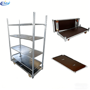 Chariot à fleurs hollandais à 3 niveaux en contreplaqué avec roues en PP, chariot à main électro-galvanisé pour le transport de plantes, chariot de pépinière - Vente <span class=keywords><strong>chaude</strong></span> - Product Image 1