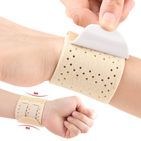 Attelle de compression respirante pour poignet en Lycra avec fermeture auto-agrippante – Idéale pour le badminton et le basketball