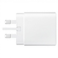 Pengisi Daya Dinding 45W PD Tipe-C Kabel Data 5A Pengisian Super Cepat untuk S25/S23 Bahan PC Ramah Lingkungan Tahan Api Input 9V/2A