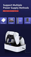 Vente en gros OEM Logo Design Dual Controllers Station de charge pour accessoires PS5 Support de station de chargement