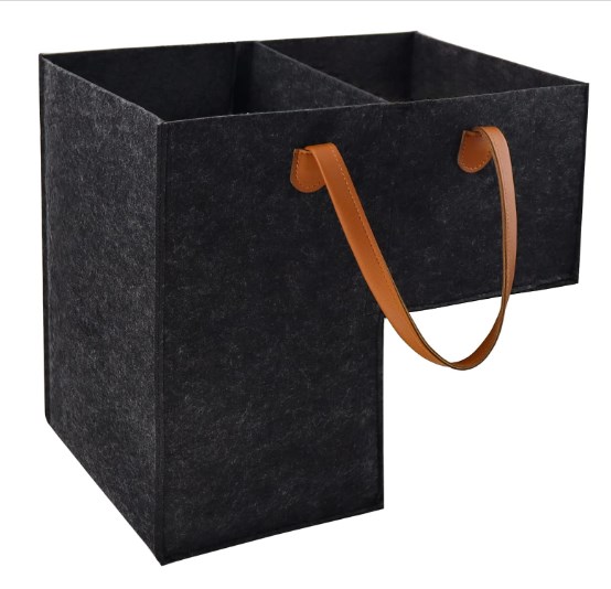 Складная корзина-органайзер, корзина для лестницы с кожаной ручкой для офиса, дома, лестницы