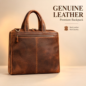 Sac bandoulière de luxe en cuir véritable, sacoche messager, sac à main pour ordinateur portable, idéal pour le bureau, les voyages, fait main, unisexe, cadeaux d'affaires, designs variés - Product Image 1