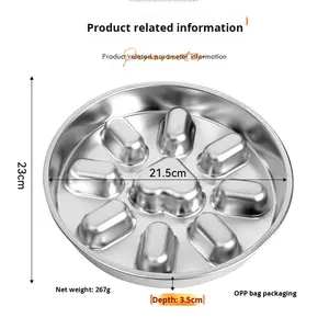 Kalınlaştırılmış 304 Paslanmaz Çelik Çevre Dostu Sağlam Köpek Mama Kabı Kaymaz Evcil Hayvan Yavaş Besleyici Boğulmayı Önleyici Seyahat Kullanımı Köpek Mama Kabı - Product Image 4